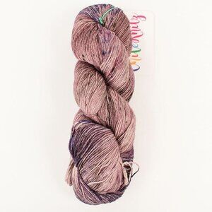 Chile Knitz Alpaca Sock Yarn 4 Ply 438 Yds Peruvian Wool Nylon Mauve Explosion